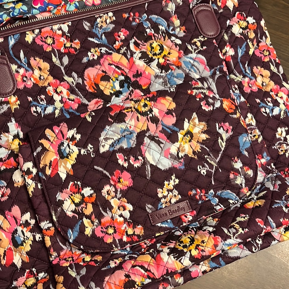 NWT Vera Bradley Carson North South Tote Indiana Rose